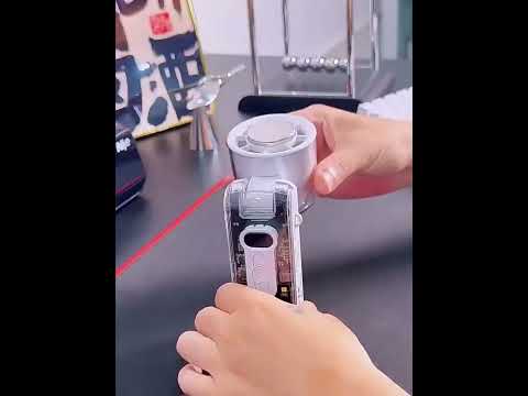 High Speed Folding Cooling Fan Powerful Semiconductor Handheld Turbine Fan(Transparent White) - YouTube Video