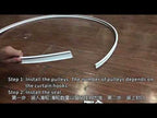 Model Steel Rail Bending Curtain Rail Flexible Guide Set, Size: 3m - YouTube Video