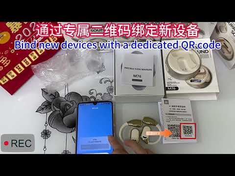 M76 Intelligent AI Translation On-Ear Digital Display Bluetooth Earphone(Black) - YouTube Video