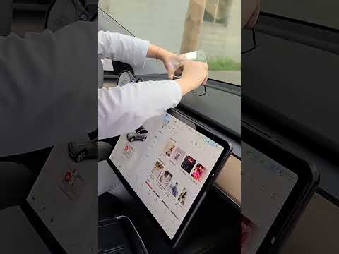 T1 5.1 inch Car HUD Head-up Display Overspeed Alarm / Remaining Battery Percentage Display for Tesla Model 3 / Y - YouTube Video