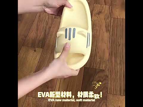 Cute Slippers Summer Indoor Home Bathroom Anti-Slip Sandals, Size: 36-37(Black) - YouTube Video