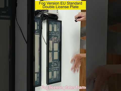 Fog Version EU Standard Double License Plate Frame Car Modification Accessories(ELP004) - YouTube Video
