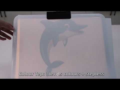 A4-D50 Rechargeable Copy Desk Copying Board Practice Painting LED Writing Desk - YouTube Video