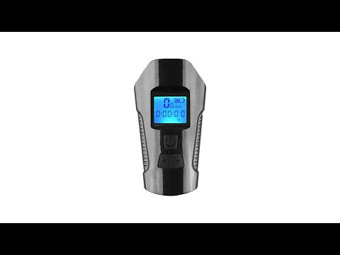 350LM USB Charging Waterproof Snap-on Bicycle Headlight with Speaker & Stopwatch Function (Black) - YouTube Video