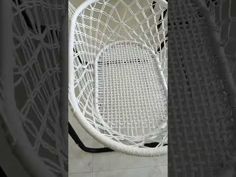 White Cotton Baby Garden Hanging Hammock Baby Cribs Cotton Woven Rope Swing Patio Chair Seat Bedding Baby Care 90*87*57cm - YouTube Video