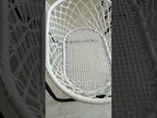 White Cotton Baby Garden Hanging Hammock Baby Cribs Cotton Woven Rope Swing Patio Chair Seat Bedding Baby Care 90*87*57cm - YouTube Video