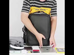 Expandable Business Waterproof Laptop Backpack With USB Port(Black) - YouTube Video