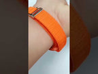For Xiaomi Mi Band 3 / 4 / 5 / 6 / 7 Nylon Loop Watch Band(Orange) - YouTube Video