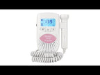 FD-100 Digital Fetal Doppler Ultrasound Sound Baby Heartbeat Detector Monitor LED Digital Prenatal Pocket Fetal Doppler Stethoscope (Pink) - YouTube Video