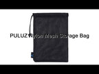 PULUZ Storage Bag with Stay Cord for GoPro, Insta360, DJI and Other Action Cameras Accessories(Grey) - YouTube Video