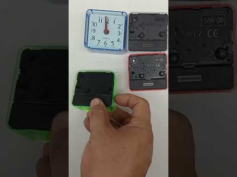 Square Alarm Clock Transparent Case Compact Digital Mini Bedroom Bedside Office Electronic Clock(White) - YouTube Video