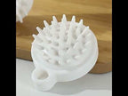 10pcs XTS01 Silicone Soft Teeth Head Shampoo Massage Comb Shampoo Brush(White) - YouTube Video