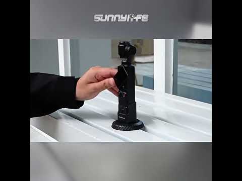 For DJI Osmo Pocket 4 / 3 Sunnylife Magnetic Base Mount Tabletop Base Stand Holder (Black) - YouTube Video