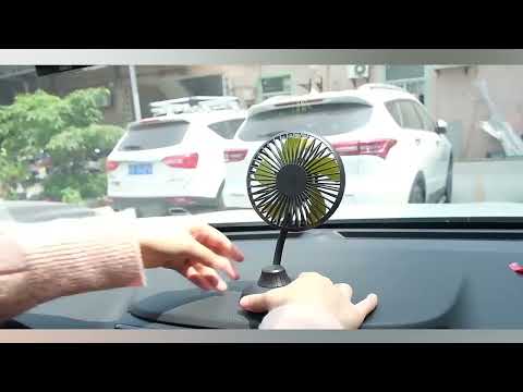 F502 Mini Hose Small Fan Car USB Fan(Black) - YouTube Video