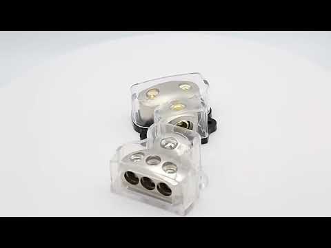 3-Way Car Audio Stereo Amp Power / Ground Cable Splitter Distribution Block 4GA - YouTube Video