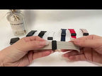 Two Color Folding Buckle Silicone Watch Band For Apple Watch 4 40mm(White+Black) - YouTube Video