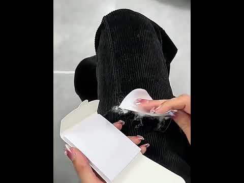 50pcs/Pack 8.5x7.2cm Portable Mini Pocket Disposable Lint Remover Stickers - YouTube Video