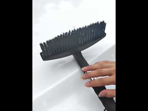 3-in-1 Car Snow Shovel Brush Kit Stainless Steel Retractable Ice Scraper(Black) - YouTube Video