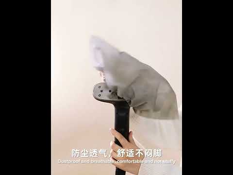 100 PCS Disposable Shoe Covers Indoor Cleaning Floor Non-Woven Fabric Overshoes - YouTube Video