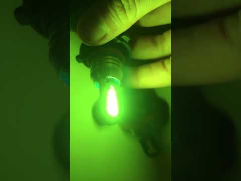 1 Pair 9006 DC12V 7.8W Car LED Fog Light (Lime Green) - YouTube Video
