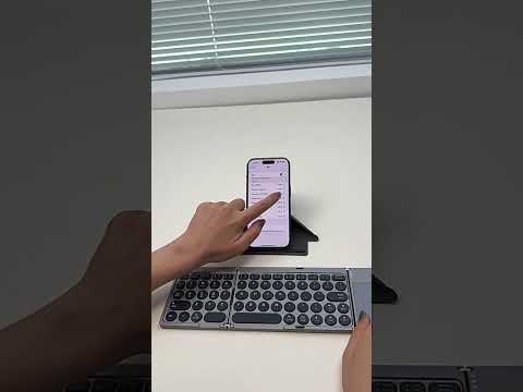 KF86 MAX Foldable Wireless Bluetooth-Compatible Keyboard With Touchpad + Leather Case - YouTube Video