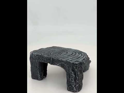Small Turtle Aquascape Climbing Platform Reptile Hiding Cave Three Legged Turtle Platform - YouTube Video
