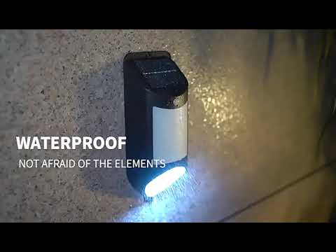 X-A18 59 LED Solar LED Flame Human Sensor Lights Garden Lights(Black) - YouTube Video