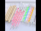 5 In 1 Nail Double-Headed Drill Pen Acrylic Transparent Pole Nail Tool - YouTube Video