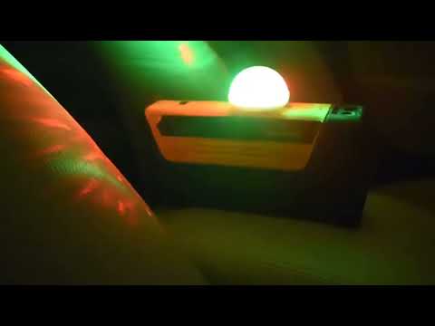 4W RGB Sound Control Mini Magic Ball LED Stage Lamp - YouTube Video