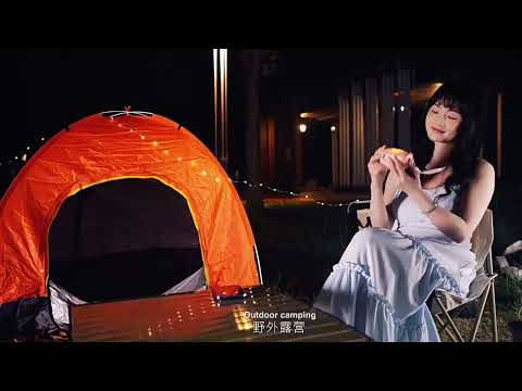 USB Charging Digital Display Portable Bladeless Outdoor Mini Night Light Fan(Green) - YouTube Video