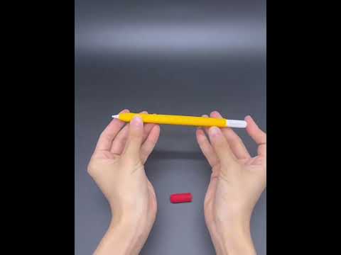 For Apple Pencil Pro / 2 XDcase Contrast Color Silicone Protective Stylus Pen Case(White) - YouTube Video