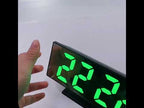 DS-3618L LED Mirror Large Screen Display Digital Electronic Clock(White Light White Shell) - YouTube Video