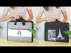 Student Insert Data Storage File Bag Waterproof 13 Grid Portable Organ Bag(4702 Architecture Brown) - YouTube Video