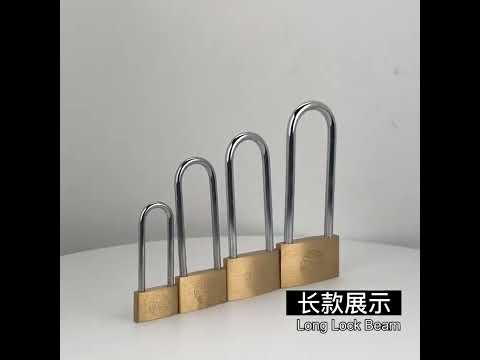 Copper Padlock Small Lock, Style: Long Lock Beam, 40mm Not Open - YouTube Video