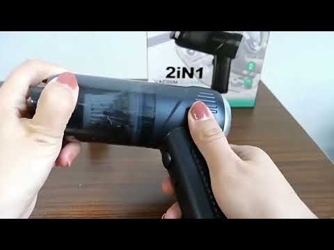 Car Household Mini Wireless USB Charging Fully Automatic Vacuum Cleaner(Black) - YouTube Video