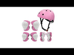 7 In 1 Children Roller Skating Protective Gear Set, Size: S(Red) - YouTube Video