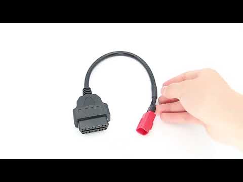 16Pin to 6Pin Motorcycles OBD2 Conversion Cable OBDII Diagnostic Adapter Cable for Honda - YouTube Video