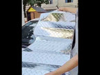 Car Windshield Laser-Etched Thickened Foldable Sunshade, Size: 140x70cm - YouTube Video