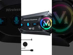 Y12 Motorcycle Helmet Noise Reduction Bluetooth Earphone, Type:Hard Mic(Black) - YouTube Video