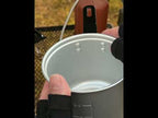 CLS 770ml Outdoor Camping Portable Single Pot Self-driving Folding Pot(White) - YouTube Video