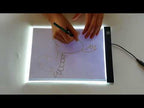 Ultra-thin A4 Size Portable USB LED Artcraft Tracing Light Box Copy Board Brightness Control for Artists Drawing Sketching Animation and X-ray Viewing - YouTube Video