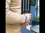 OLEVS 2858 Men Multifunctional Business Waterproof Quartz Watch(Blue + Gold) - YouTube Video