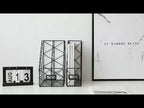 Magazine Holder Modern Desktop Book Storage Rack Iron Bookshelf(Black) - YouTube Video