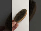 Men Beard Care Brush Hardwood Handle Wild Boar Bristle Comb - YouTube Video