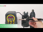 BAKU ba-942 Led BGA SMD Hot Air Rework Soldering Station, US Plug - YouTube Video