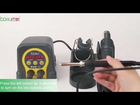 BAKU ba-942 Led BGA SMD Hot Air Rework Soldering Station, US Plug - YouTube Video