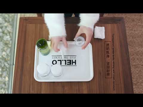 Liquid Push Down Pump Dispenser Bottle Empty Plastic Bottle Container, 200ml - YouTube Video