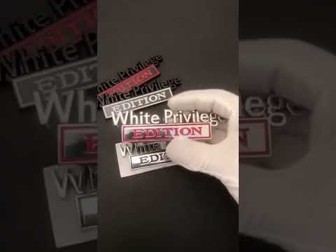 2 PCS Car Metal Leaf Board Car Logo White Privilege Edition Modified Car Body Sticker Sign(Silver Black) - YouTube Video