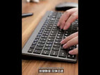 109 Three-mode Wireless Bluetooth Keyboard (Black) - YouTube Video
