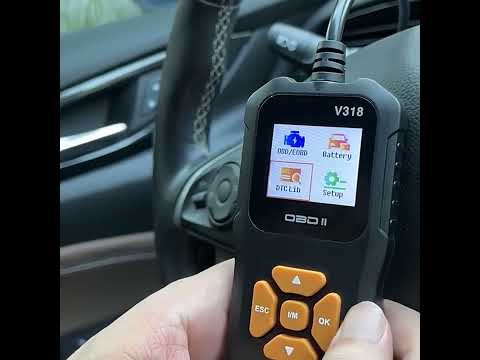 V318 Car OBD2 Color Screen Diagnostic Tool Code Reader - YouTube Video